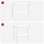 vidaXL Stolík na presádzanie 60 x 40 x 80 cm – Obrázok 6
