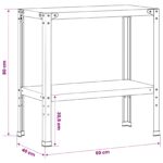 vidaXL Stolík na presádzanie 60 x 40 x 80 cm – Obrázok 7