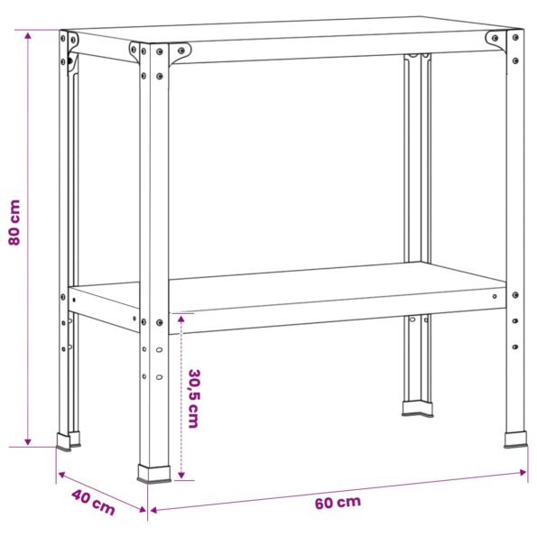 vidaXL Stolík na presádzanie 60 x 40 x 80 cm – Obrázok 7