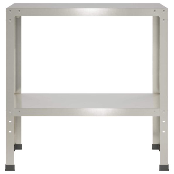 vidaXL Stolík na presádzanie 60 x 40 x 80 cm Nehrdzavejúca oceľ – Obrázok 3