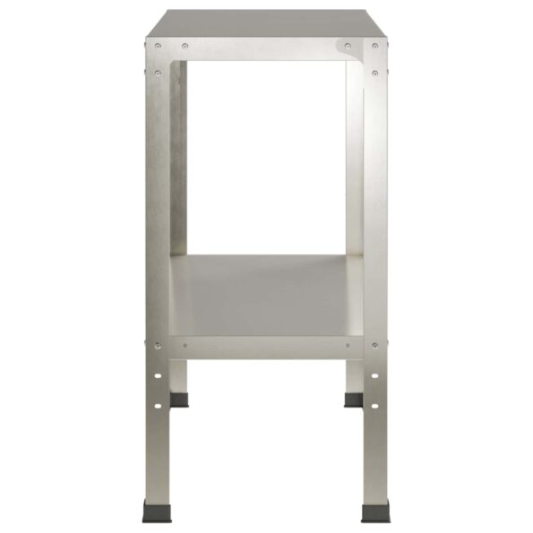 vidaXL Stolík na presádzanie 60 x 40 x 80 cm Nehrdzavejúca oceľ – Obrázok 4