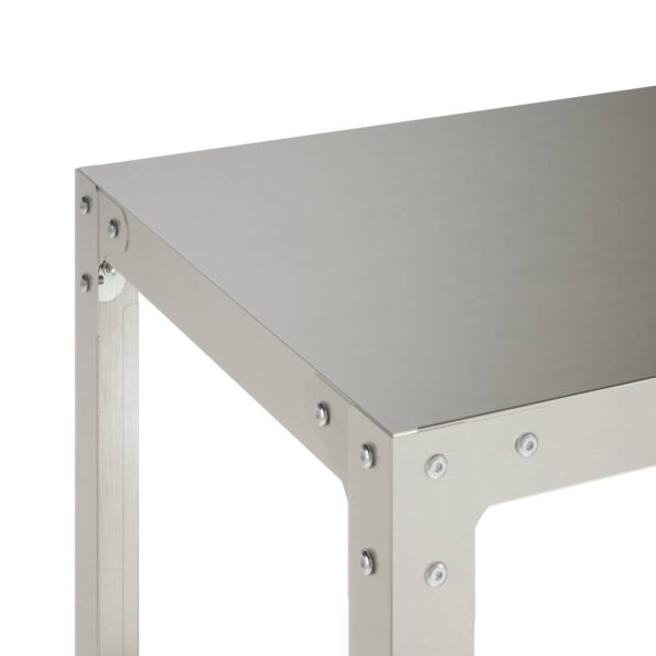 vidaXL Stolík na presádzanie 60 x 40 x 80 cm Nehrdzavejúca oceľ – Obrázok 5
