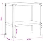 vidaXL Stolík na presádzanie 60 x 50 x 80 cm – Obrázok 7