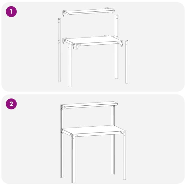 vidaXL Stolík na presádzanie 60 x 50 x 104 cm – Obrázok 7