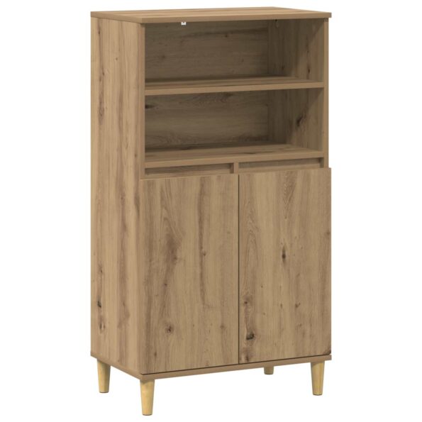 vidaXL Highboard Dub artisan 60 x 36 x 110 cm Kompozitné drevo – Obrázok 2