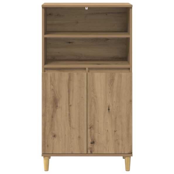 vidaXL Highboard Dub artisan 60 x 36 x 110 cm Kompozitné drevo – Obrázok 5