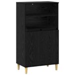 vidaXL Highboard Čierny dub 60 x 36 x 110 cm Kompozitné drevo – Obrázok 2