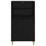 vidaXL Highboard Čierny dub 60 x 36 x 110 cm Kompozitné drevo – Obrázok 5