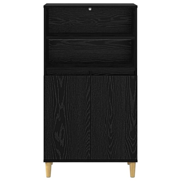 vidaXL Highboard Čierny dub 60 x 36 x 110 cm Kompozitné drevo – Obrázok 5