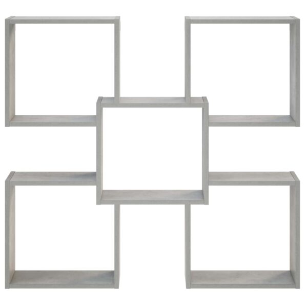 vidaXL Stenná polica Betónovo sivá 99,5 x 17 x 91 cm Kompozitné drevo – Obrázok 2