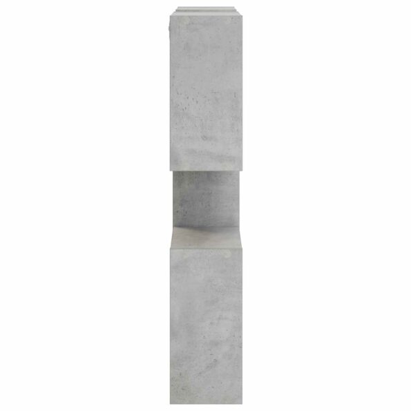 vidaXL Stenná polica Betónovo sivá 99,5 x 17 x 91 cm Kompozitné drevo – Obrázok 3