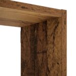 vidaXL Stenná polica Staré drevo 99,5 x 17 x 91 cm Kompozitné drevo – Obrázok 4