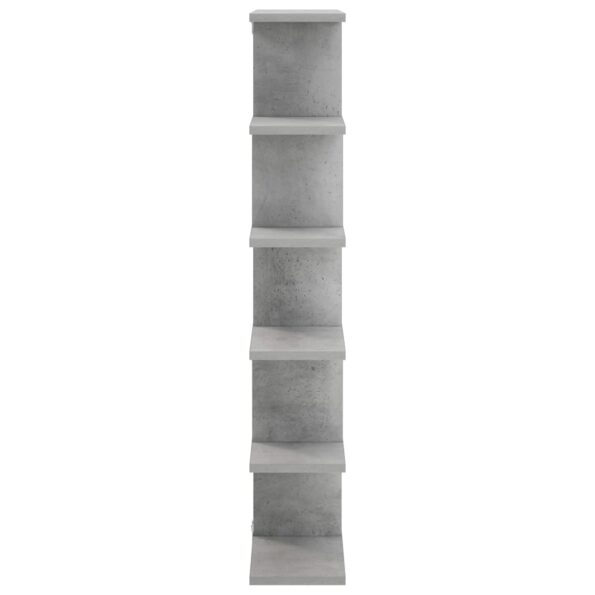 vidaXL Nástenná polica Betónovo sivá 70 x 17 x 101 cm Kompozitné drevo – Obrázok 3