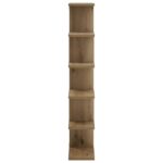 vidaXL Nástenná polica Dub artisan 70 x 17 x 101 cm Kompozitné drevo – Obrázok 3