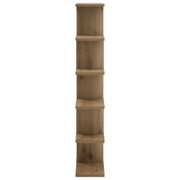 vidaXL Nástenná polica Dub artisan 70 x 17 x 101 cm Kompozitné drevo – Obrázok 3