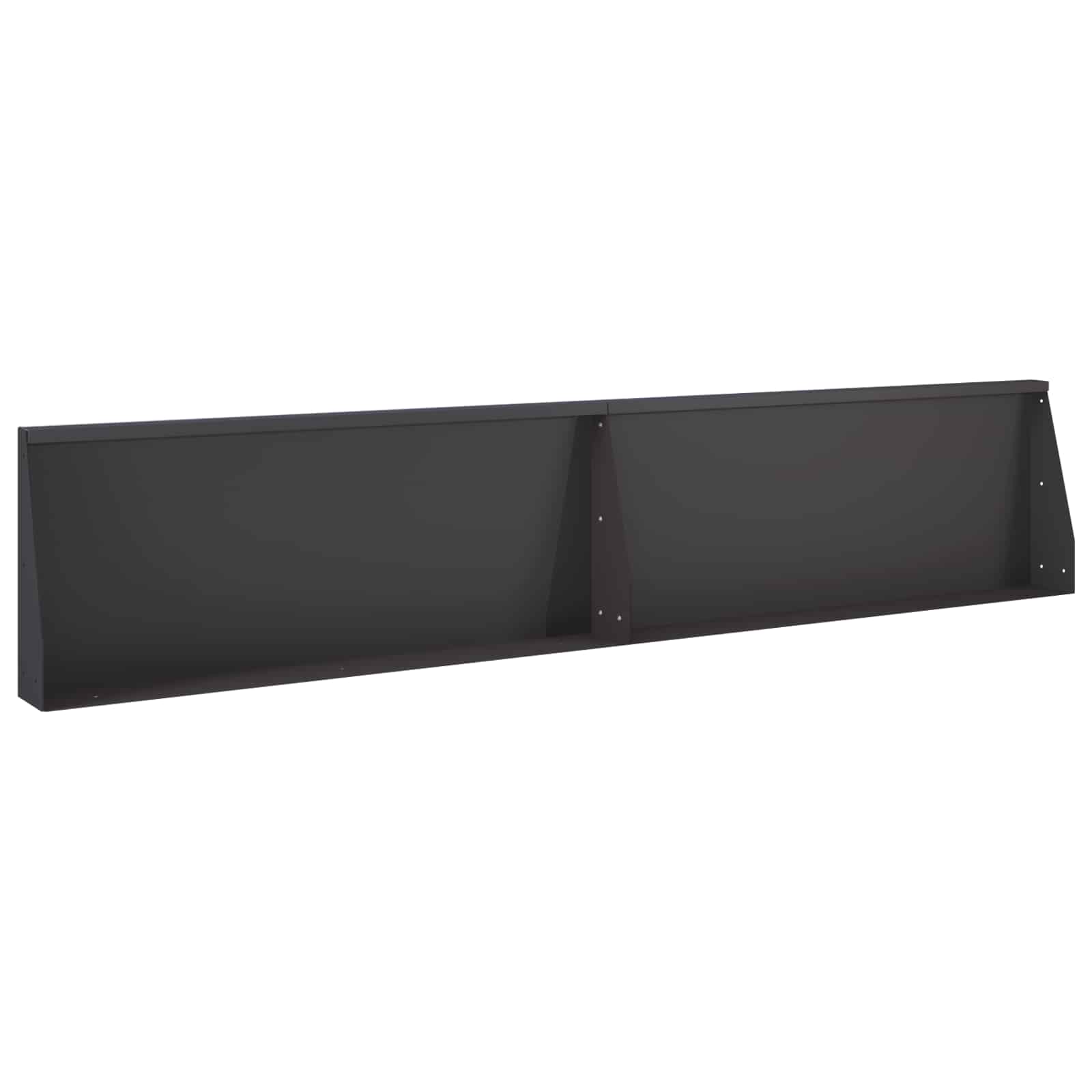 8015136_1.jpg vidaXL Oporný múr 2 ks 100 x 12 x 30 cm Oceľ Čierna – Obrázok 1