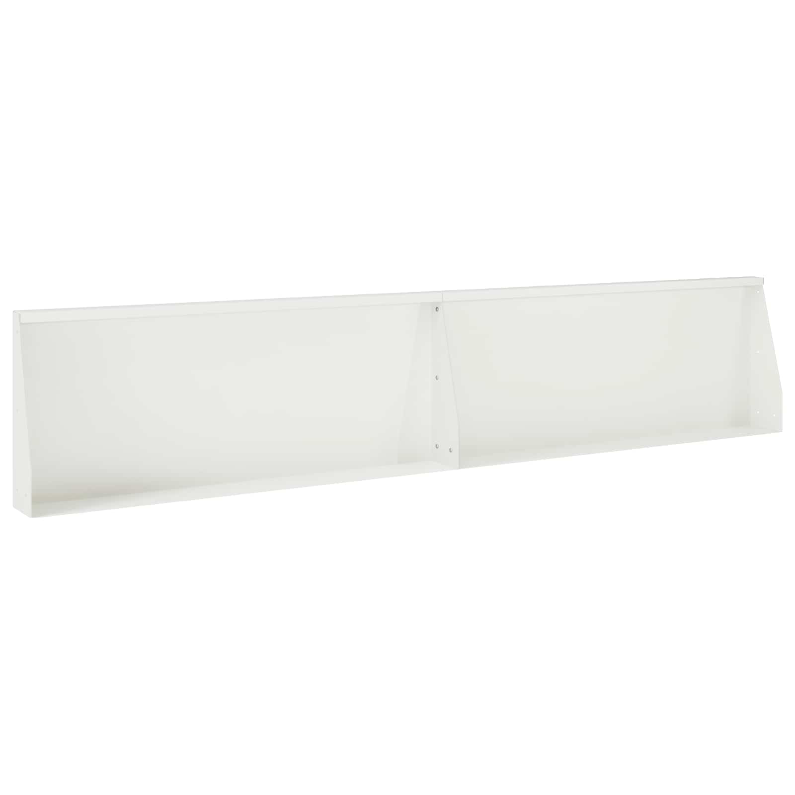 8015144_1.jpg vidaXL Oporný múr 2 ks 100 x 12 x 40 cm Oceľ Biela – Obrázok 1