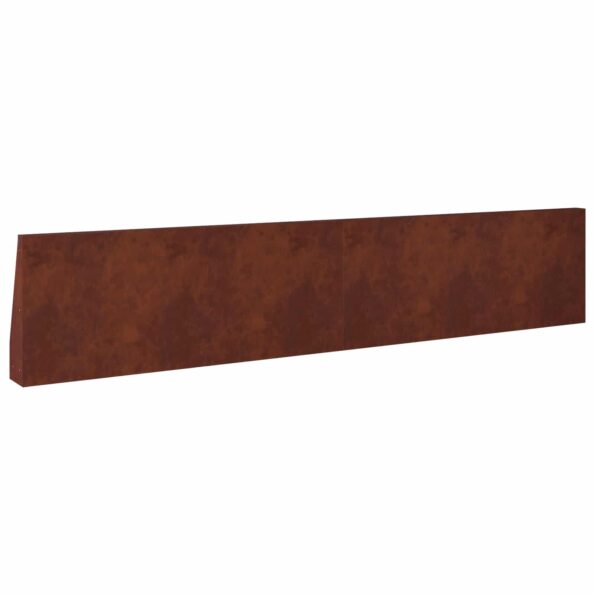 vidaXL Oporný múr 2 ks 100 x 12 x 40 cm Poveternostne odolná oceľ – Obrázok 6