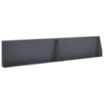 vidaXL Oporný múr 2 ks 100 x 12 x 50 cm Oceľ Antracitová