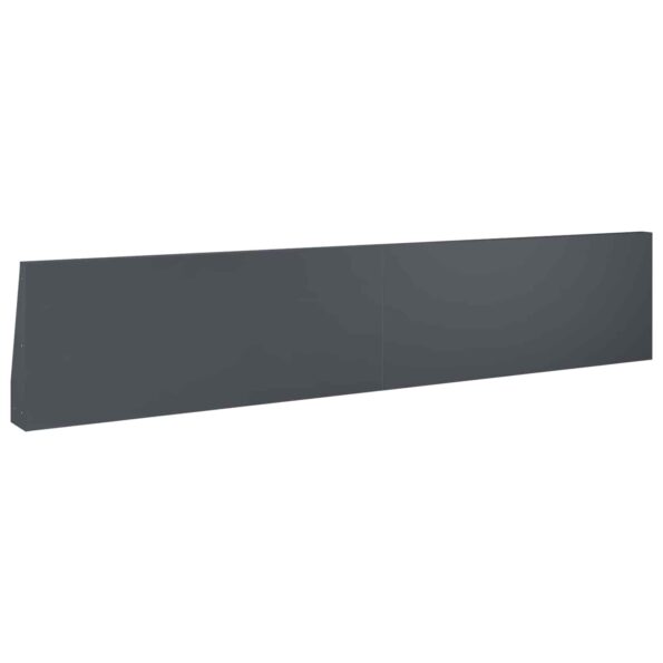 vidaXL Oporný múr 2 ks 100 x 12 x 50 cm Oceľ Antracitová – Obrázok 5