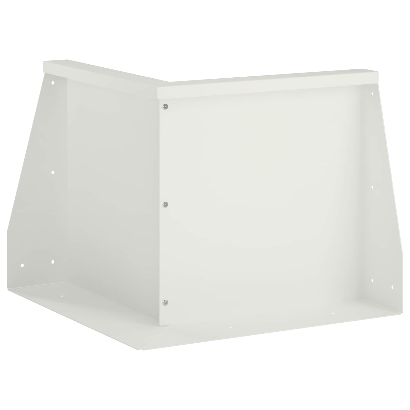 8015159_1.jpg vidaXL Oporný múr 50 x 50 x 30 cm Oceľ Biela – Obrázok 1