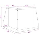 vidaXL Oporný múr 50 x 50 x 30 cm Oceľ Biela – Obrázok 7