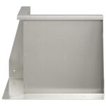 vidaXL Oporný múr 50 x 50 x 30 cm Nehrdzavejúca oceľ Strieborná – Obrázok 3
