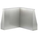 vidaXL Oporný múr 50 x 50 x 30 cm Nehrdzavejúca oceľ Strieborná – Obrázok 5