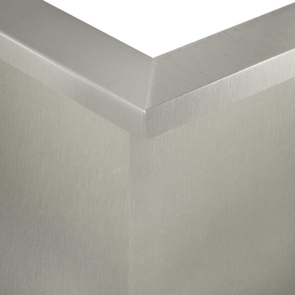 vidaXL Oporný múr 50 x 50 x 30 cm Nehrdzavejúca oceľ Strieborná – Obrázok 6