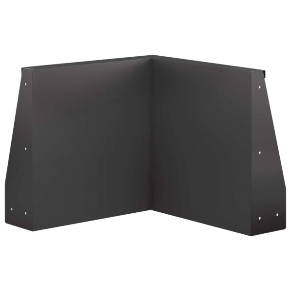 vidaXL Oporný múr 50 x 50 x 40 cm Oceľ Čierna – Obrázok 4