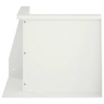 vidaXL Oporný múr 50 x 50 x 40 cm Oceľ Biela – Obrázok 2