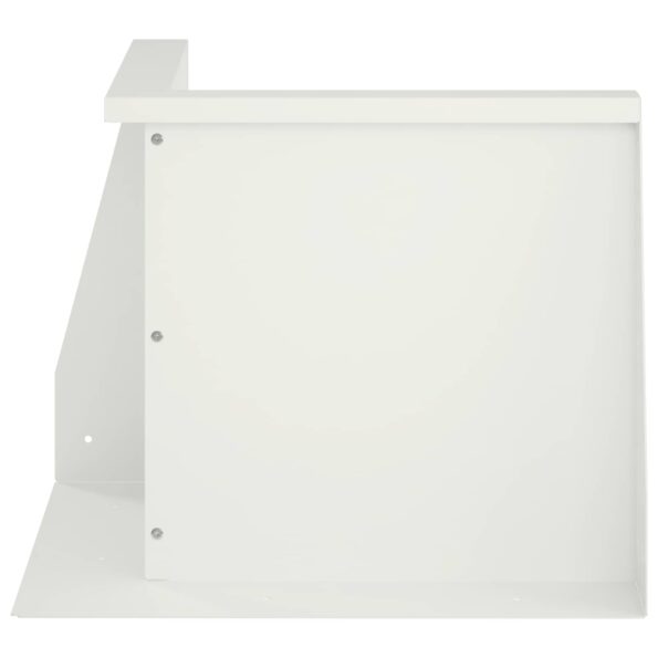vidaXL Oporný múr 50 x 50 x 40 cm Oceľ Biela – Obrázok 2