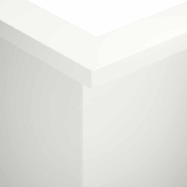 vidaXL Oporný múr 50 x 50 x 40 cm Oceľ Biela – Obrázok 5