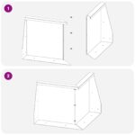 vidaXL Oporný múr 50 x 50 x 40 cm Oceľ Biela – Obrázok 6