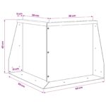 vidaXL Oporný múr 50 x 50 x 40 cm Oceľ Biela – Obrázok 7