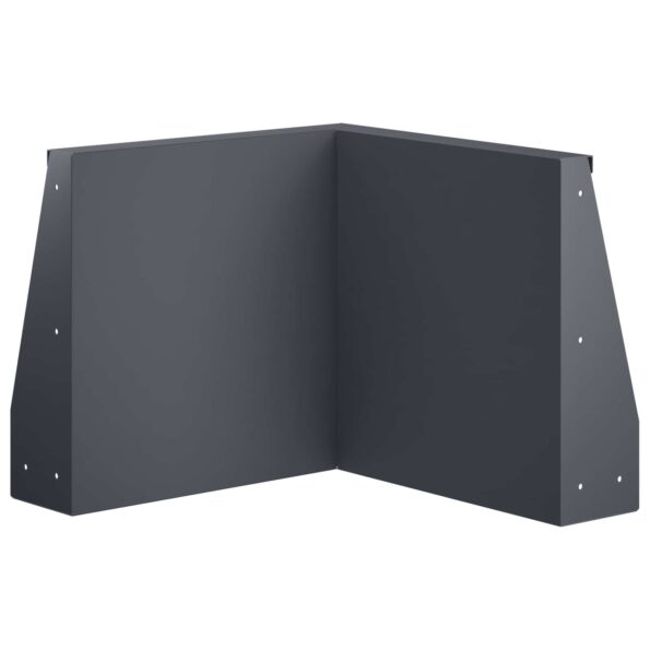 vidaXL Oporný múr 50 x 50 x 40 cm Oceľ Antracitová – Obrázok 4