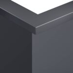 vidaXL Oporný múr 50 x 50 x 40 cm Oceľ Antracitová – Obrázok 5