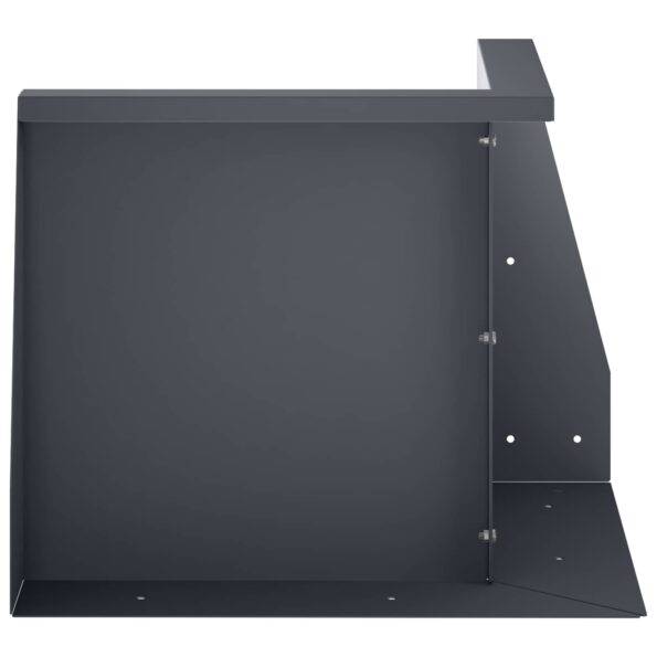 vidaXL Oporný múr 2 ks 50 x 50 x 40 cm Oceľ Antracitová – Obrázok 3