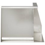 vidaXL Oporný múr 50 x 50 x 40 cm Nehrdzavejúca oceľ Strieborná – Obrázok 4