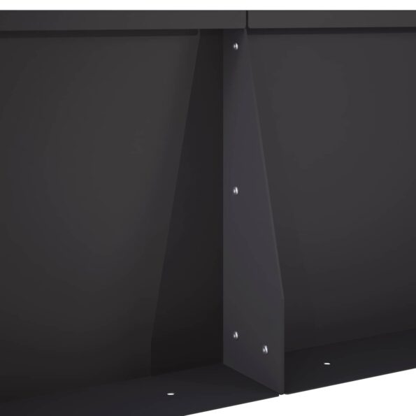 vidaXL Oporný múr 2 ks 50 x 50 x 50 cm Oceľ Čierna – Obrázok 6