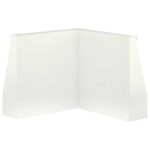 vidaXL Oporný múr 50 x 50 x 50 cm Oceľ Biela – Obrázok 4