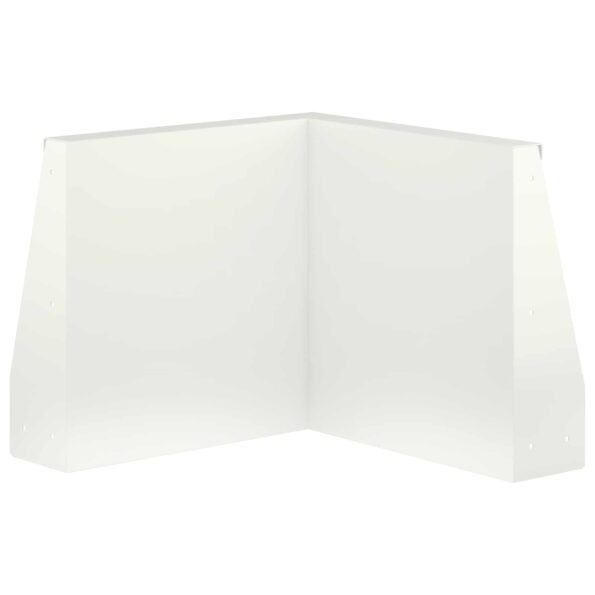 vidaXL Oporný múr 50 x 50 x 50 cm Oceľ Biela – Obrázok 4