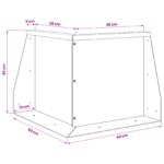 vidaXL Oporný múr 50 x 50 x 50 cm Oceľ Biela – Obrázok 7