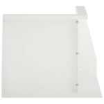 vidaXL Oporný múr 2 ks 50 x 50 x 50 cm Oceľ Biela – Obrázok 3