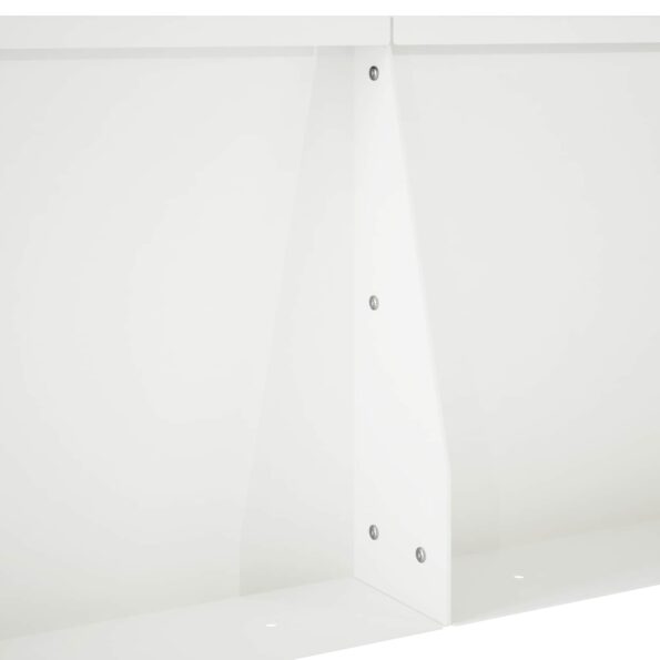 vidaXL Oporný múr 2 ks 50 x 50 x 50 cm Oceľ Biela – Obrázok 6