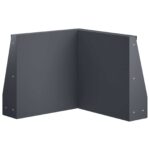 vidaXL Oporný múr 50 x 50 x 50 cm Oceľ Antracitová – Obrázok 4