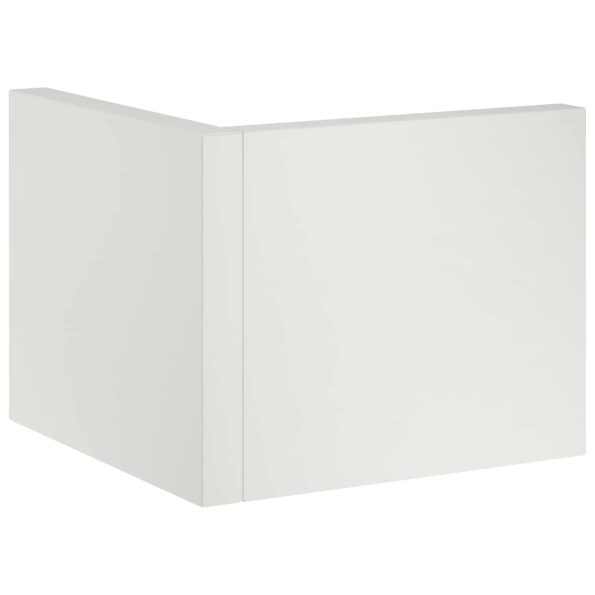 vidaXL Oporný múr 50 x 50 x 30 cm Oceľ Biela – Obrázok 4