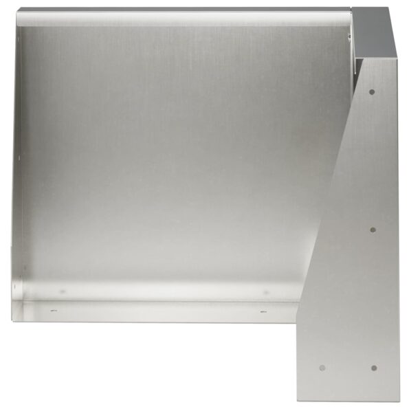 vidaXL Oporný múr 50 x 50 x 30 cm Nehrdzavejúca oceľ Strieborná – Obrázok 2