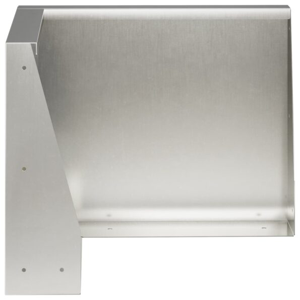 vidaXL Oporný múr 50 x 50 x 30 cm Nehrdzavejúca oceľ Strieborná – Obrázok 3