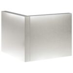 vidaXL Oporný múr 50 x 50 x 30 cm Nehrdzavejúca oceľ Strieborná – Obrázok 4